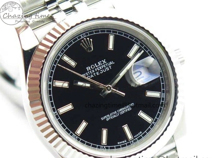 Good Copy Rolex Watches Noob 1:1 Stick Bracelet Black DateJust A Dial SS 228238 Best Jubilee On Edition 3507 Markers Trendy 0120